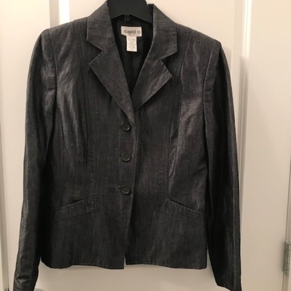 David N Dark Gray with Sheen Jacket / Blazer - Picture 1 of 12